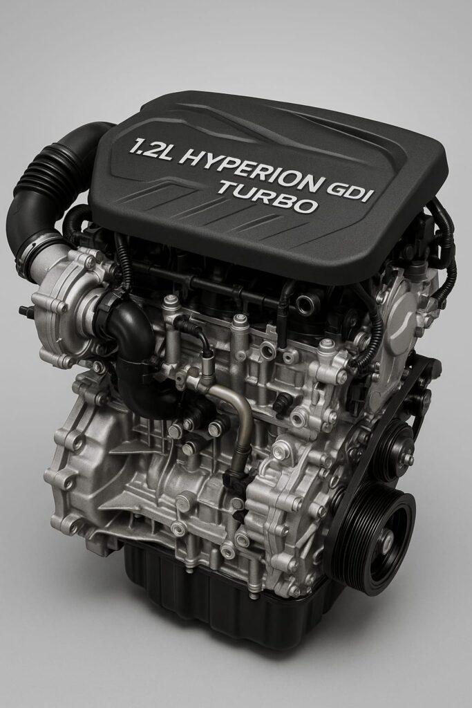 1.2L Hyperion GDi Turbo Petrol Engine used in Tata Curvv for sporty performance and fuel efficiency
